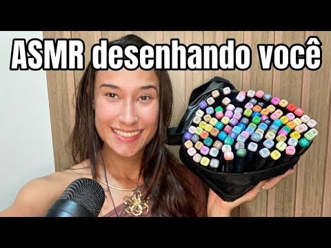 ASMR desenhando você ! ✍🏼🎨🍥