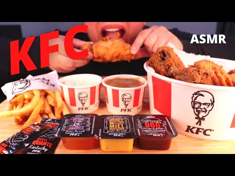 ASMR KFC MUKBANG 먹방 *CRUNCHY* EATING SOUNDS (NO TALKING)