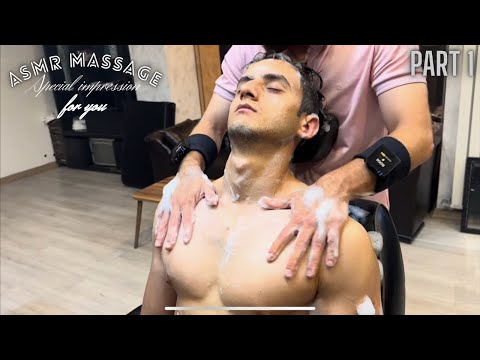 Asmr relaxation massage / head massage / okan part 1 / for you 🫠