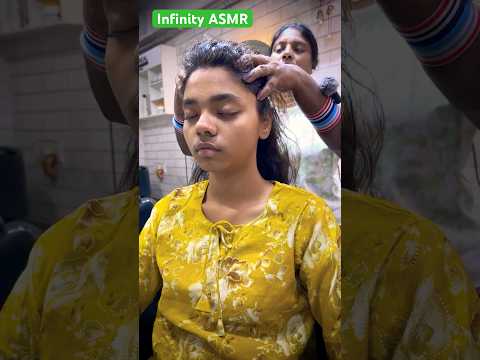 ASMR Heavy Coconut Hair Oiling Gentle Head Massage: Shorts  #triggersforsleep