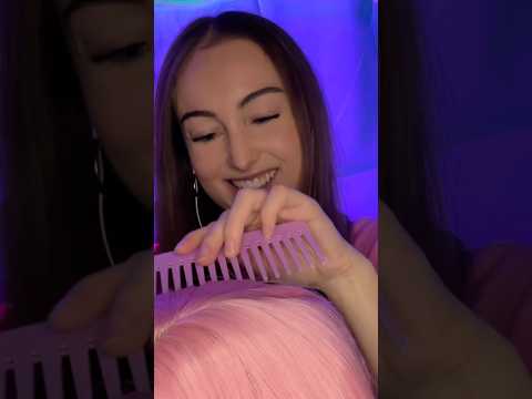gently combing your hair asmr #asmr #asmrhair #hairplay
