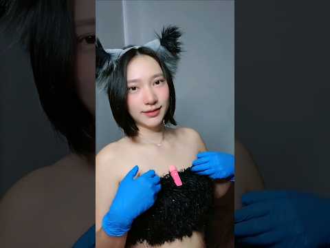 Blue Glove 💙🧤 #asmrgirl #relax #latexglovesounds