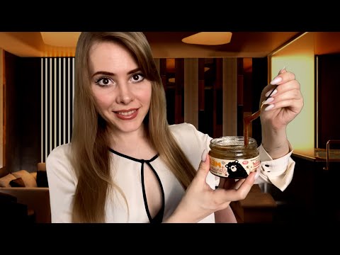 АСМР медовый SPA-массаж для твоего личика🤤💆🏼‍♀️💆🏼🍯