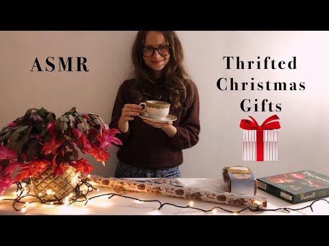 ASMR Thrifting for Christmas Gifts 🎁 Present Ideas 🎁 Papper Sounds, Tapping, Soft Spoken 🎁