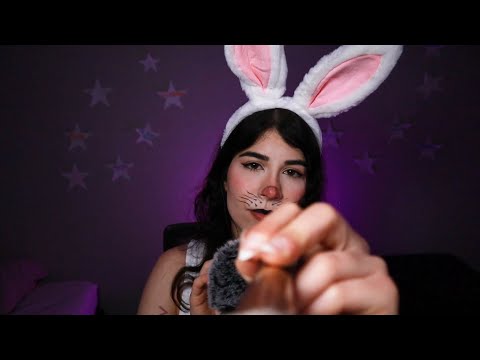 BUNNY BRUSHES YOUR FUR 🐇 ASMR 🐇 no talking