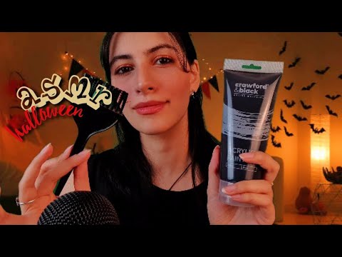 ASMR po polsku KOLEŻANKA FARBUJE CI WŁOSY NA HALLOWEEN roleplay 🎃