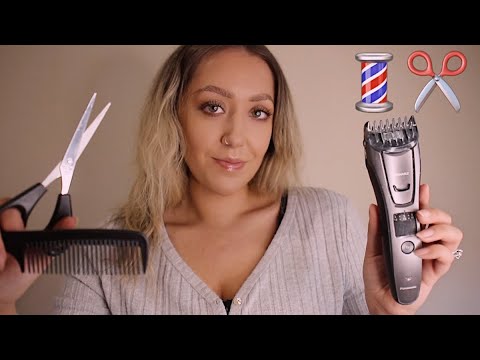 ASMR Realistic Barbershop Experience Roleplay - Giving You A Haircut ✂️