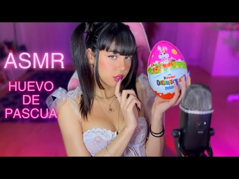 ASMR 💗 Especial SEMANA SANTA 🥚 Huevo de pascua! Cholocate tapping + eating