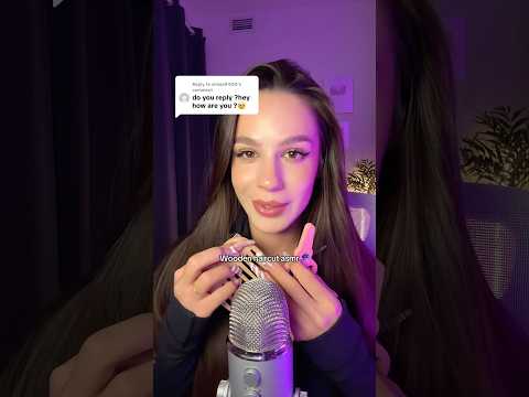 Wooden haircut asmr 💤 #asmr #asmrsounds #asmrvideo #sleep #tingles