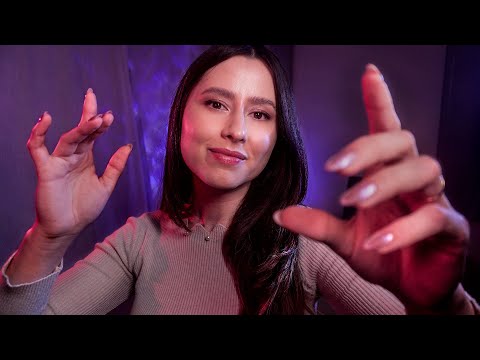 ASMR Slow Hand Movements & Hand Sounds for sleep ✨🤏 Plucking, Mouth Sounds, Click, Jellyfish, Spiral