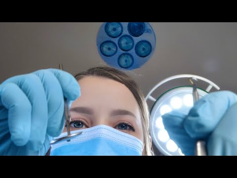 ASMR Dentist Exam | Detailed Scaling, Gum Measuring, Root Planing