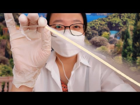 ASMR Remove Long Strings from Your Eyes (Eye Exam & Eye Cleaning)