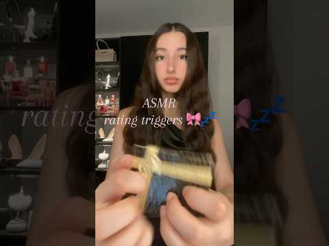 Asmr rating triggers 🎀💤 — sleep & relax #asmr #girly #tapping #scratching #triggers #rating