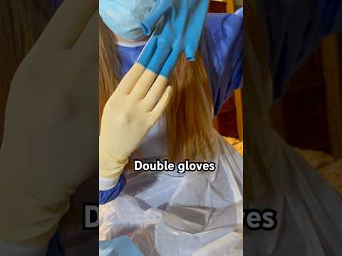 THE AFTERMATH: Taking off these double gloves 🧤 #medicalexam #gloves #surgicalgloves