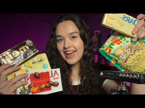 {ASMR} experimentando doces do Japão 🇯🇵 