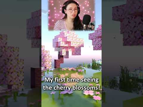 My new favorite Minecraft biome! 🌸 #asmr #asmrshorts #minecraft #shorts