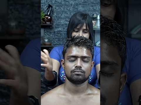Experience the Power of Massage: Lady Barber's New therapy Head Massage ASMR #shorts