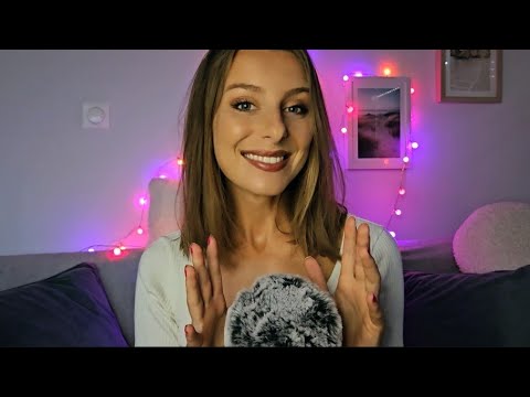 ASMR - J'essaye de t'endormir en 10 MIN 😴  (Hand & Mouth sounds, Inaudible)
