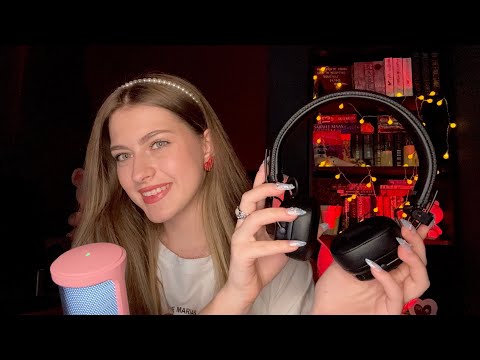 ASMR to Make Your Eyes Heavy •☆• fast, not aggressive, visual, mouth sounds, brushes, flashlight