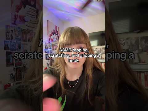 ASMR tapping, scratching, and gripping a book 😱 #asmr #relax #tingles