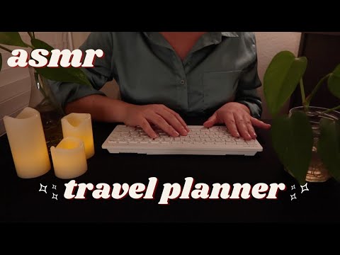 ASMR Planning A Relaxing Trip 🗺 🚗 Soft-Spoken Travel Planner Roleplay