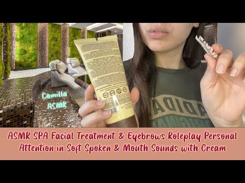 ASMR Roleplay: Relaxing Facial Treatment & Eyebrows at the Spa Soft Spoken✨