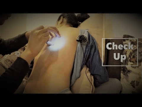 ASMR - Back Check Up (ROLEPlAY) | Back Scratching & Massage | Lots of Scratching