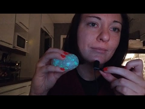 ASMR- Whisper ramble and squishy, sticky ball sounds