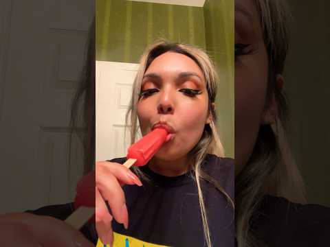 POPSICLE ASMR | cherry popsicle sucking sounds