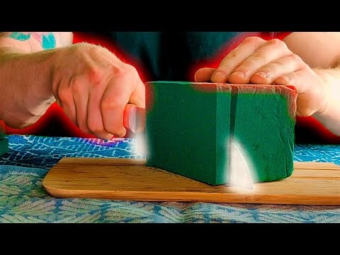 ASMR | *Floral Foam* Brain Tingle Satisfaction | Cutting - Scraping - Ripping 👀