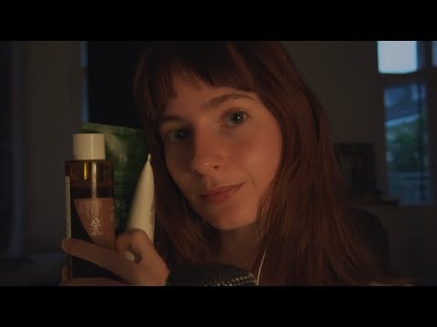 ASMR Skincare | Whispers, Tapping, Rambling ⭐️ to make you super sleepy