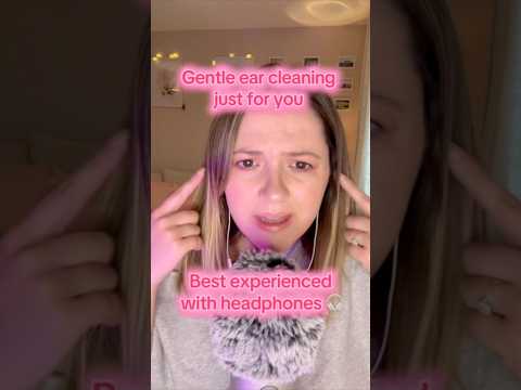 Headphones Required 🎧 ASMR Ear Cleaning ✨  🎧 #shorts