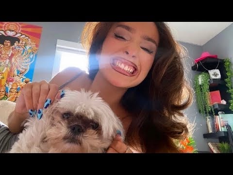 asmr press-on nail application ft charlie🌸💓