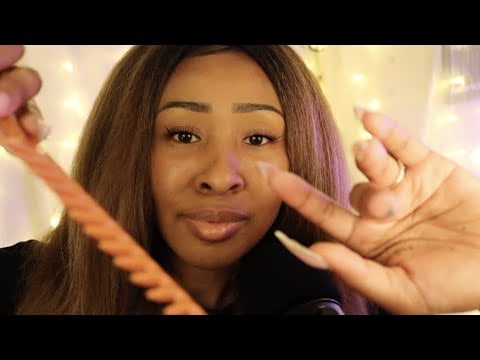 ASMR Aura Tingles Whispers | Combing, Cleansing, Smoothing