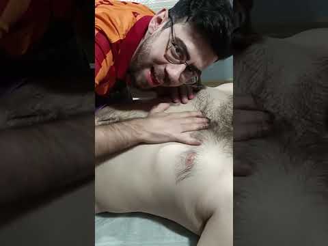 THE MOST RELAXING MASSAGE FOR CHEST, ARM AND ABDOMEN #satisfying #relaxing #asmr #shorts #massage