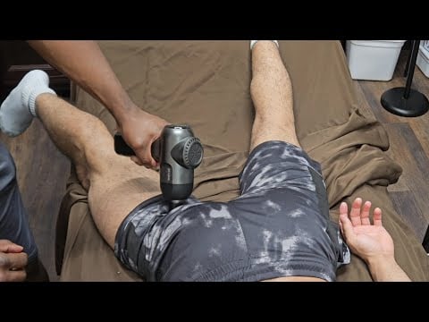 BMX rider's Hamstrings and Calves Sports Massage (No Music)