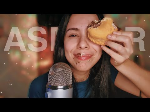 ASMR COMENDO PASTEL CARO DO IFOOD | FRIED PASTRY MUKBANG