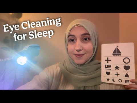 ASMR Relaxing Eye Cleaning and Eye Exam