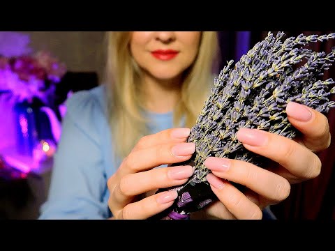 ASMR • Relaxing Lavender Bath 🪻 (Candle, Foam, Serum, Sleep Mask) • Layered sounds • Soft Spoken