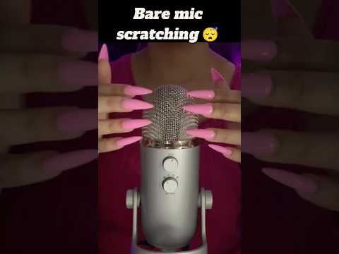 ASMR Bare Mic Scratching #shorts #asmr #triggersforsleep #tingles #scratchingasmr