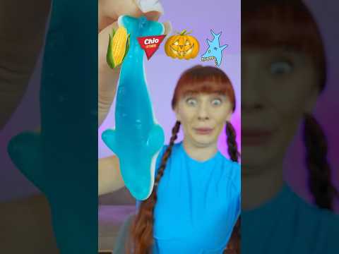 ASMR Blue Gummy Sharks, Spicy Nuts, Chocolate Balls #mukbang #challenge