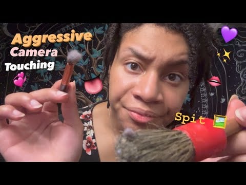 ASMR - Aggressive Face Touching Triggers (Kenzie)