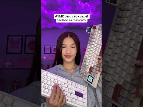 ASMR pero cada vez el teclado es más caro 💸⌨️ #asmrkeyboard #teclado #asmrshorts #keyboardsounds