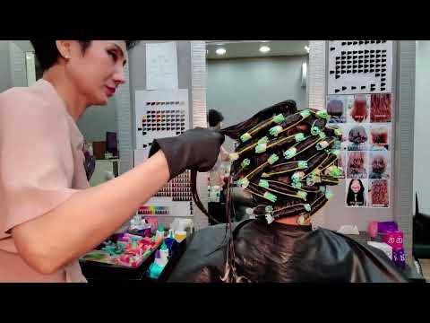 미용실ASMR (시각과청각의활성화) 동영상 2시간 8분 긴영상으로 컷트 염색 펌 시청을 만끽하시기를 바랍니다!!~Korean Hair salon ASMR (Visual and