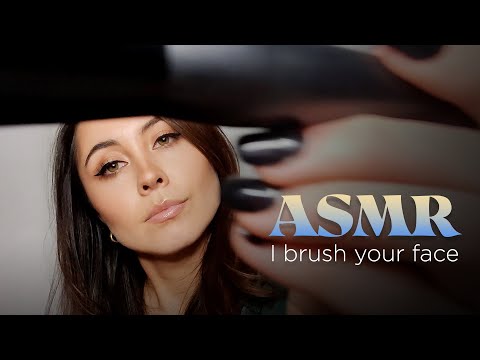 I'M BACK! BRUSHING YOUR FACE ASMR - face and mic brushing + stippling + whispering