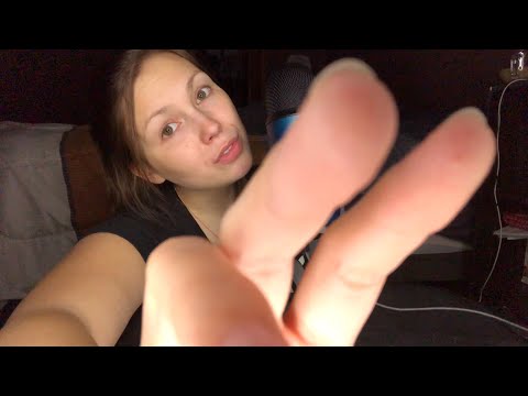 ASMR || INAUDIBLE WHISPERING + UP CLOSE HAND MOVEMENTS