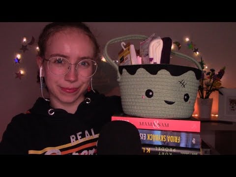 ASMR Haul 🎁 What I got for my birthday 📚🧡 (whispering, book triggers, ...)