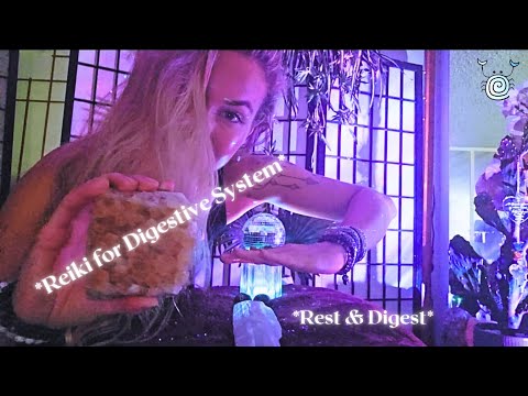 Reiki for Digestion💛 Heal the Gut & Relieve Bloating | ASMR Energy Healing to Rest & Digest✨
