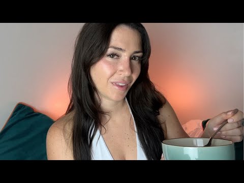 ASMR Girlfriend Takes Care of You While Sick | MASSAGE & PERSONAL ATTENTION