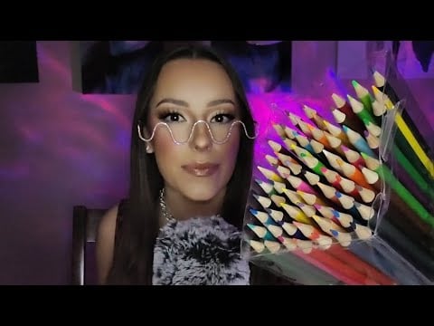 Face Tracing ASMR / Gentle Whispers (FALL ASLEEP in 10 minutes)